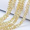 Electroplate Glass Beads Strands, AB Color Plated, Faceted, Rondelle, Light Khaki, 2.3~2.7x2mm, Hole: 0.4mm, about 144~150pcs/strand, 28~29cm
