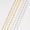 304 Stainless Steel Necklace, Mariner Link Chain, with Lobster Claw Clasps, Mixed Color, 19.69 inch(500mm), 1.7mm