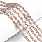Electroplate Glass Beads Strands, AB Color Plated, Faceted, Rondelle, Peru, 4x3mm, Hole: 0.4mm, about 110~115pcs/strand, 39~40cm