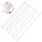 Stainless Steel Corset Busk, Hook & Eye Closure for Corset, Bustier, Waist Trainer, White, 300x12x0.6mm