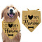 Cotton Dog's Kerchief, Triangle Pet's Bandana, Heart, 380x780mm