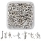 42Pcs 7 Style Sports Theme Tibetan Style Alloy Pendants, Baseball Player/Hockey Player/Volleyball Player/Golf, Antique Silver, 25~32x11.5~19x2.5~6mm, Hole: 1.4~2mm, 6pcs/style
