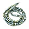 PVD Vacuum Plating Electroplate Non-magnetic Synthetic Hematite Beads Strands, Matte Style Beads, Cube, Green Plated, 3x3x3mm, Hole: 1mm, about 142pcs/strand, 15.70''(39.88cm)