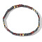 Vintage Ethnic Style Glass Seed Beads Stretch Bracelets for Women, Rectangle, Mixed Color, Inner Diameter: 6-1/4 inch(16cm)~6-1/2 inch(16.5cm)