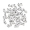 Opaque Acrylic Beads, Enamel Style, Cube with Letter, Letter J, 4.5x4.5x4.5mm, Hole: 2mm, 5500pcs/500g