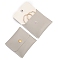PU Leather Jewelry Pouches, Jewelry Gift Bags with Snap Button, for Ring Necklace Earring Bracelet, Square, Dark Gray, 8x8cm