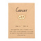 Twelve Constellations Alloy Pendant Necklaces, Golden, Cancer, 15.75 inch(40cm)