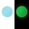 Luminous Food Grade Silicone Beads, DIY Necklaces Making, Round, Light Sky Blue, 15mm