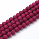 Synthetic Lava Rock Beads Strands G-S247-6mm-M-1-2