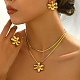 Серьги Flower 201 из нержавеющей стали TB0715-4