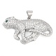 Латунные микро проложить кубического циркония подвески KK-M307-08P-1
