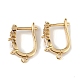 Серьги-кольца из латуни ZIRC-L097-055G-1