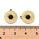 Плоские круглые подвески из натурального обсидиана STAS-L022-079G-3