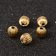 Круглые рифленые бусины из нержавеющей стали марки 304 STAS-O090-B-01-1