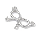 Латунные микропаве прозрачные подвески с фианитом KK-U008-01C-P-2