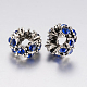 Тибетский сплав rhinestone европейский бисер PALLOY-F200-04G-2