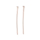 Латунные шпильки с плоской головкой X-KK-WH0058-03B-RG-1
