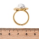 Овальные перстни из натурального говлита RJEW-M063-01G-10-3