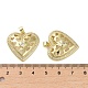 Латунные микропаве прозрачные подвески с фианитом KK-H466-08G-02-3