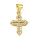 Подвески из кубического циркония с покрытием из латуни KK-U029-02G-05-1