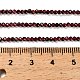 Гранат природный бисер нитей G-RM2025-08-2mm-5