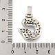 Латунные микропаве прозрачные подвески с фианитом KK-B099-01P-G-3