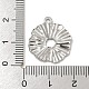 Подвески из не тускнеющей текстурированной нержавеющей стали 304 STAS-G218-04P-3