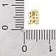 Покрытие стойки латунное микропаве кабошоны из кубического циркония KK-F874-04G-R-3