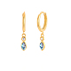 Серьги-кольца в форме капли из стерлингового серебра s925 HY5244-5-1