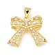 Латунные микро проложить кубического циркония подвески KK-Q066-09B-G-1