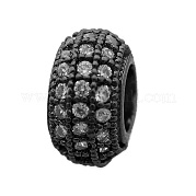 Латунные микропаве прозрачные кубики из циркония KK-N241-LA827-4-NR