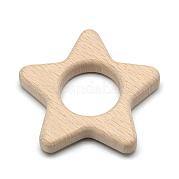 Неокрашенные бука большие подвески WOOD-R263-09-LF