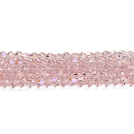 Прозрачные стеклянные бусины гальваническим пряди GLAA-F029-2mm-D26-1
