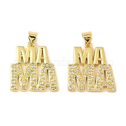 Латунные микро проложить кубического циркония подвески KK-M324-02I-G-1