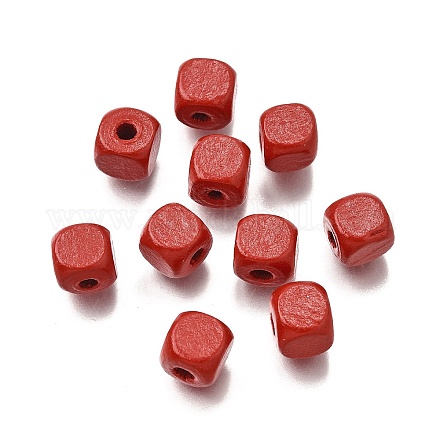 Спрей окрашены деревянные бусины WOOD-P021-01B-24-1