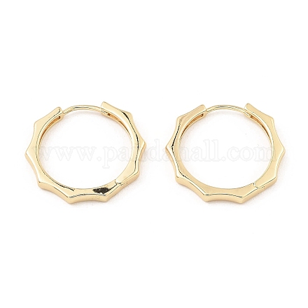 Латунные серьги обруча EJEW-I289-18B-KCG-1