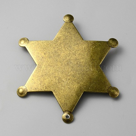 Железная брошь с пустой звездой IFIN-WH0070-16AB-1