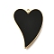 304 Stainless Steel Heart Charms, with Plastic Imitation Shell, Ion Plating(IP), Golden, 25x18.3x1mm, Hole: 1.4mm