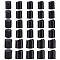 30Pcs 3 Style PP Plastic Press Caps, Replacement Disc Top, Dispensing Lotion Bottle Closure, Column, Black, 20.5~26.5x22~27mm, Inner Diameter: 18~24.5mm, 10pcs/style