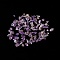 Natural Amethyst Chip Beads, No Hole/Undrilled, 2~12x2~10x1~3mm, about 11200pcs/1000g