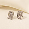 Non-Tarnish Rectangle Stainless Steel Stud Earrings for Women, Stainless Steel