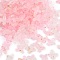 Metal Enlaced Acrylic Bead Caps, Flower, Pink, 11.5x11.5x3mm, Hole: 1.5mm, about 3846pcs/500g
