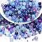 Glass Beads, Round & Starfish & Fish & Rondelle, Mixed Style, Dark Blue, 2~14x2~10x1~8.5mm, Hole: 0.8~1.5mm