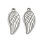 304 Stainless Steel Pendants, Wing Charms, Anti-Tarnish, Stainless Steel Color, 22.5x10x3mm, Hole: 2mm
