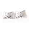 Rack Plating Alloy Beads, Cadmium Free & Nickel Free & Lead Free, Candy with Word Sweet, Platinum, 8x12x4mm, Hole: 1.8mm