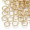 Brass Open Jump Rings, Real 18K Gold Plated, 7x0.7mm, Inner Diameter: 5mm