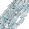 Natural Aquamarine Beads Strands, Chip, 3~16x3~8mm, Hole: 0.7mm, 80~81cm