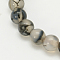 Natural Grey Agate Beads Strands, Round, 6mm, Hole: 1mm, about 65pcs/strand, 15.5 inch