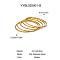 5Pcs European and American Style 304 Stainless Steel Plain Bangles for Women, Real 18K Gold Plated, 0.2cm, Inner Diameter: 2-3/8 inch(6cm)