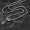 Tarnish Resistant 304 Stainless Steel Box Chain Necklaces, Stainless Steel Color, 23.62 inch(60cm)